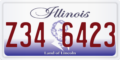 IL license plate Z346423