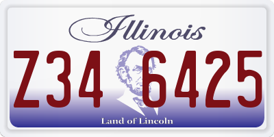 IL license plate Z346425