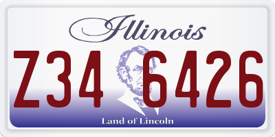 IL license plate Z346426