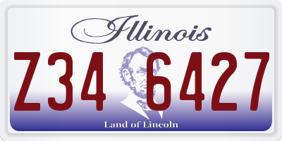 IL license plate Z346427