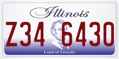 IL license plate Z346430