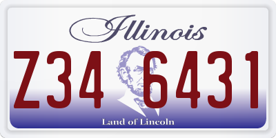 IL license plate Z346431