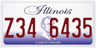 IL license plate Z346435