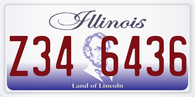 IL license plate Z346436