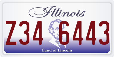 IL license plate Z346443