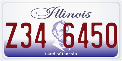 IL license plate Z346450