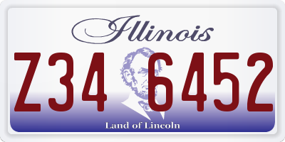 IL license plate Z346452