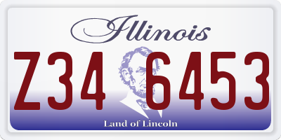 IL license plate Z346453
