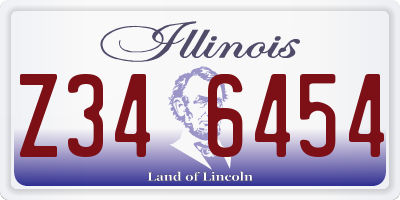 IL license plate Z346454