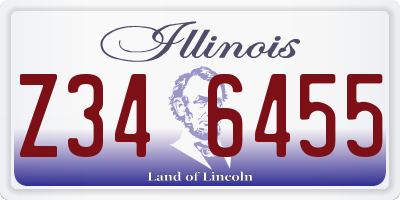 IL license plate Z346455