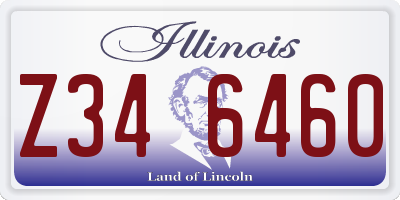 IL license plate Z346460