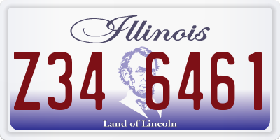 IL license plate Z346461