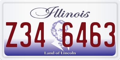 IL license plate Z346463