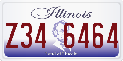 IL license plate Z346464