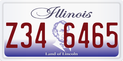 IL license plate Z346465