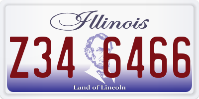 IL license plate Z346466