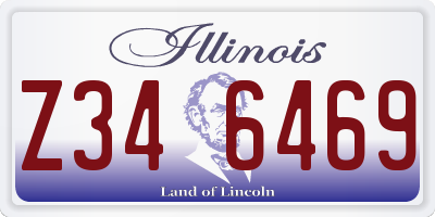 IL license plate Z346469