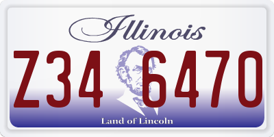 IL license plate Z346470