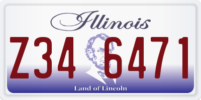 IL license plate Z346471