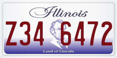 IL license plate Z346472