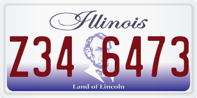 IL license plate Z346473