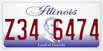 IL license plate Z346474