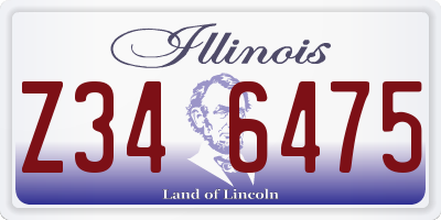 IL license plate Z346475