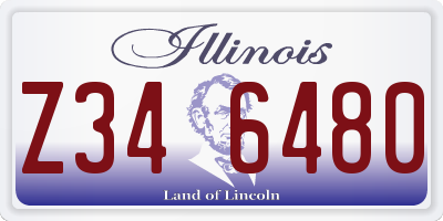 IL license plate Z346480