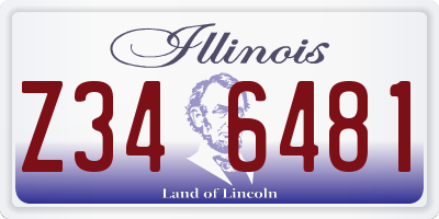 IL license plate Z346481