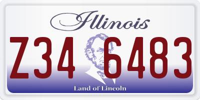 IL license plate Z346483