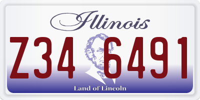 IL license plate Z346491