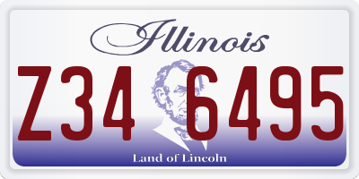 IL license plate Z346495