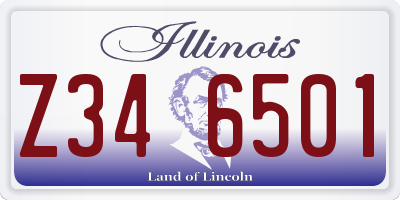 IL license plate Z346501