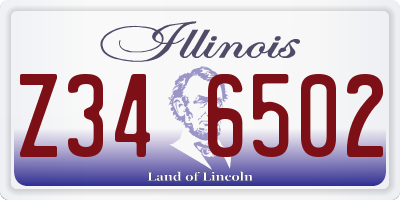 IL license plate Z346502