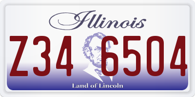IL license plate Z346504