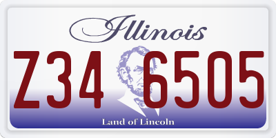 IL license plate Z346505