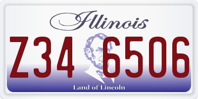 IL license plate Z346506