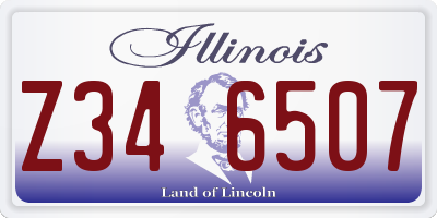 IL license plate Z346507