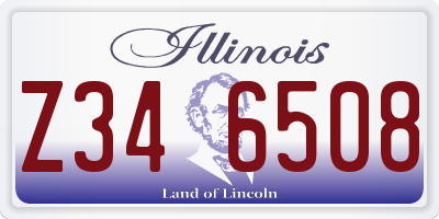 IL license plate Z346508