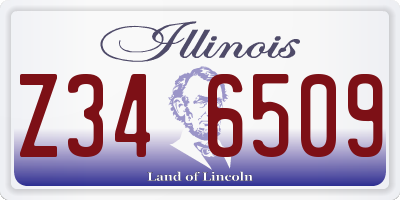 IL license plate Z346509
