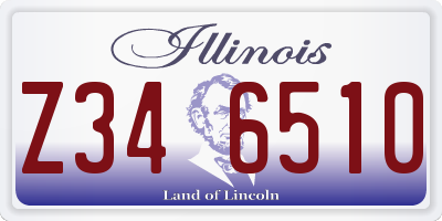 IL license plate Z346510