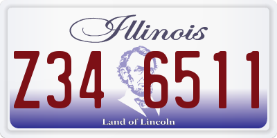 IL license plate Z346511