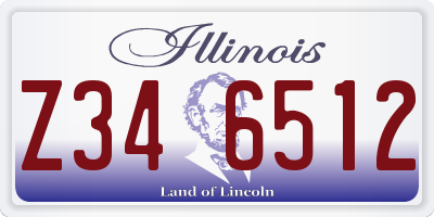 IL license plate Z346512