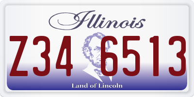 IL license plate Z346513