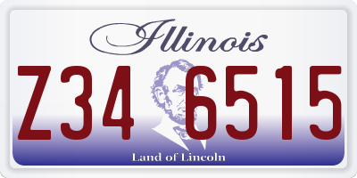 IL license plate Z346515