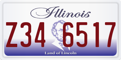 IL license plate Z346517