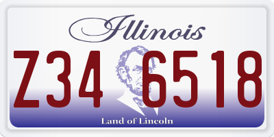 IL license plate Z346518