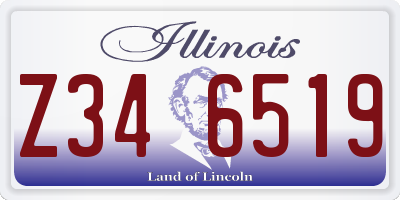 IL license plate Z346519