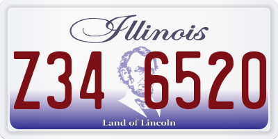 IL license plate Z346520