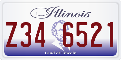 IL license plate Z346521